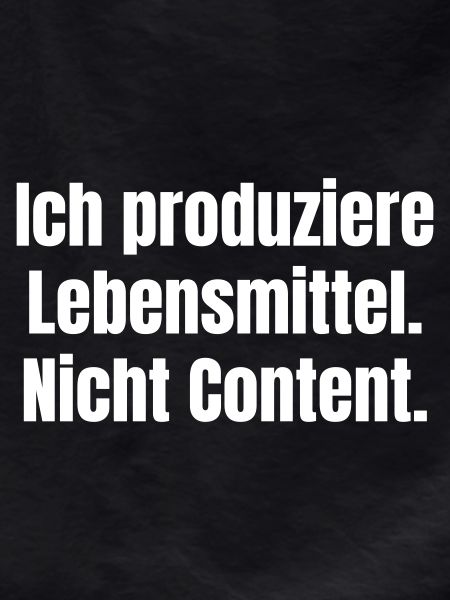 Food, not content