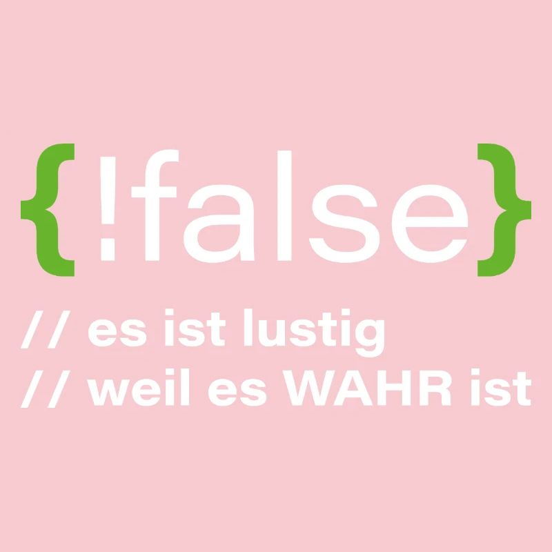 false - Lustiger Programmierer Spruch