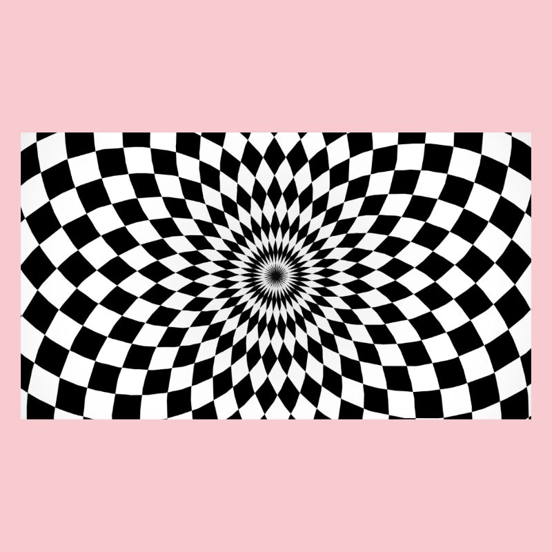 Optical Vortex Checker Illusion