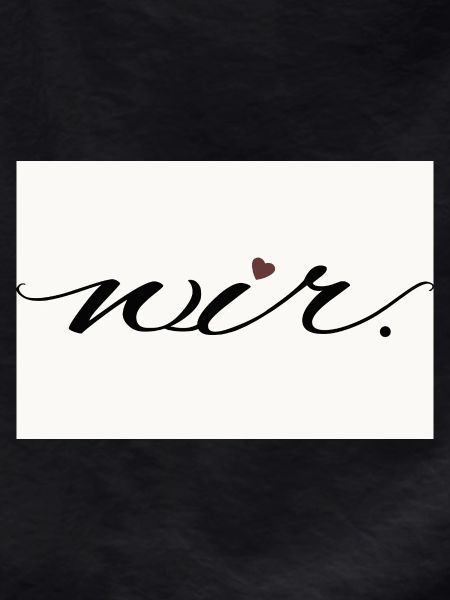 we. – modern love statement shirt