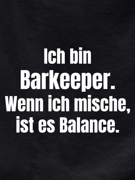 Ich bin Barkeeper Balance