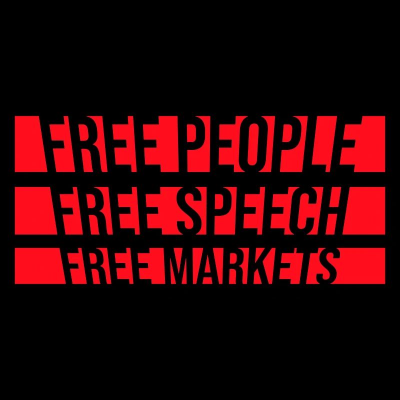 Marché de la liberté d’expression Peuple Libertarian Freedom Logo
