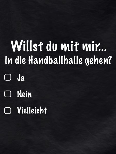 Handball Date Saying Invitation (White)