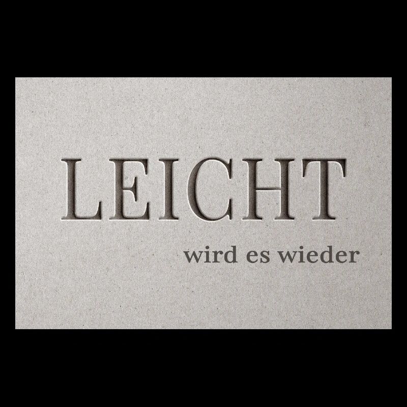 LEICHT wird es wieder