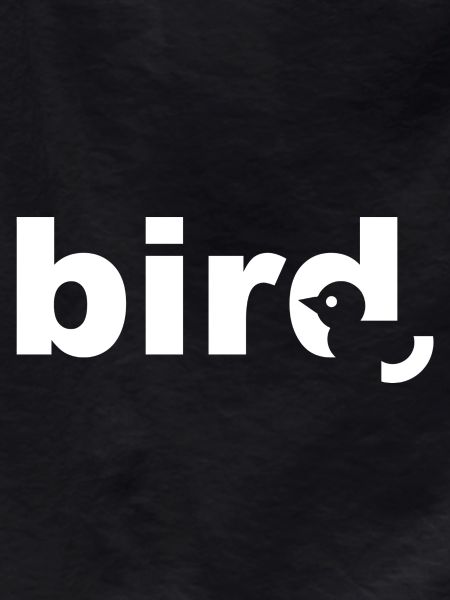 Bird White Text