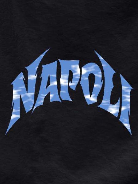 Napoli Wolken-Typo