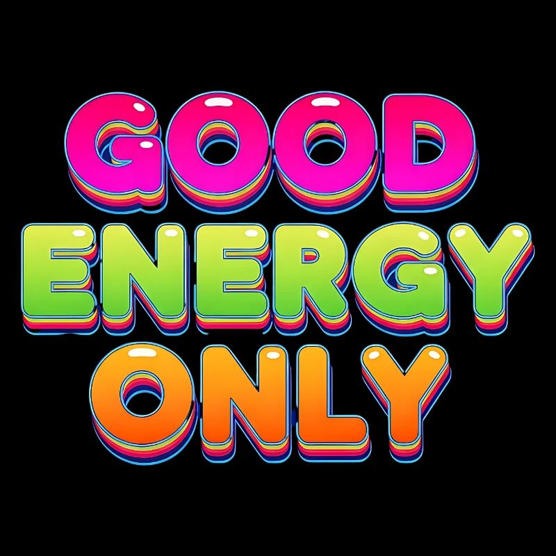 Bonne énergie, design rétro coloré et statement