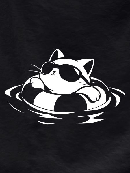 Cool cat in the water