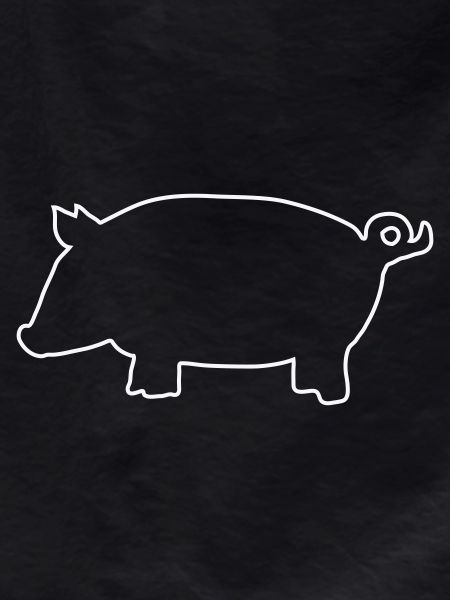 Pig Silhouette Minimalist