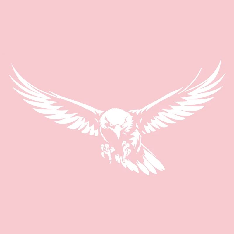 Attacking eagle in flight