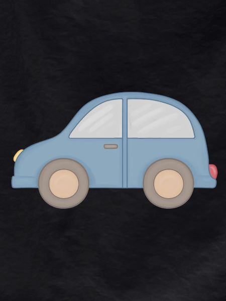 Little Blue Car Graphic