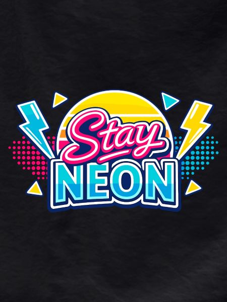 Stay Neon Retro Burst