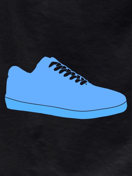 Blue Sneaker Silhouette