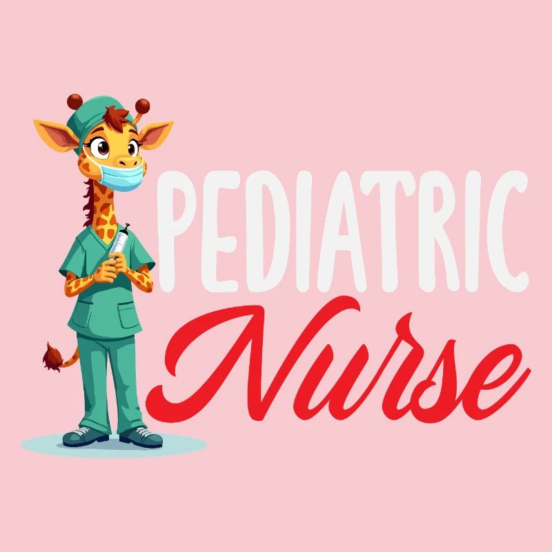 Kinderkrankenschwester Giraffe Medizin