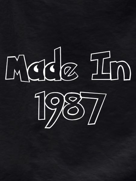 Made In 1987 Retro Sketch