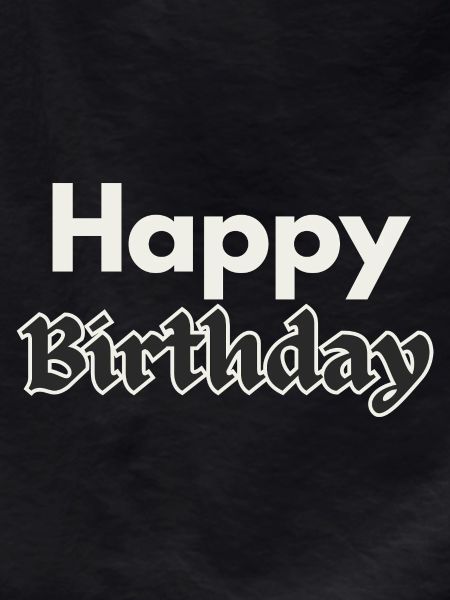 Happy Birthday