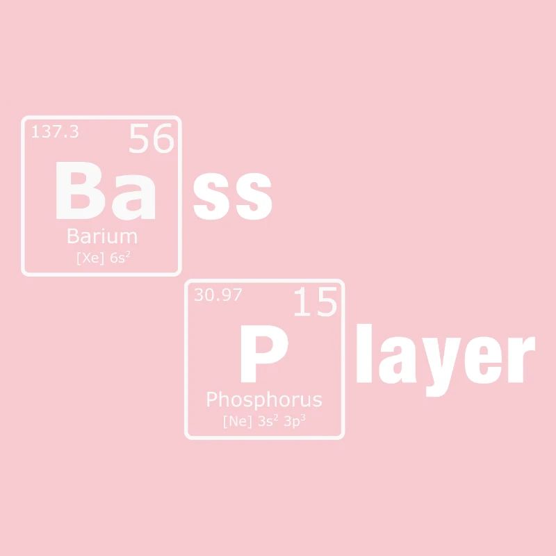 Bass Player PSE Periodic Table Elements Nerd