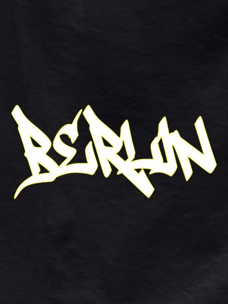 Berlin Graffiti Brown Lettering