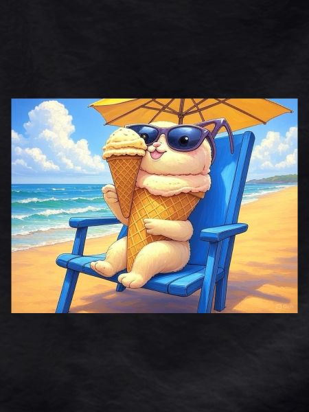 Strand Bunny Eiscreme Sonnenbrille