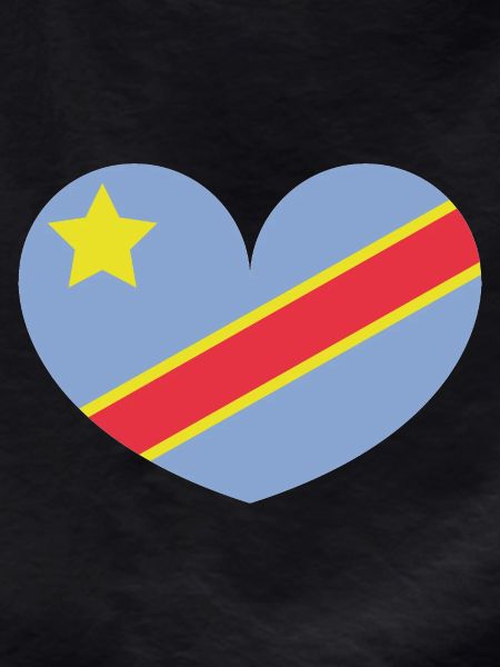 Congo heart flag