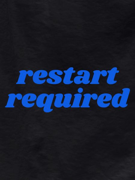 Redémarrage nécessaire