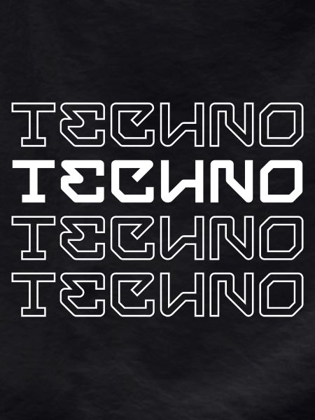 Techno-modernes Typografie-Logodesign