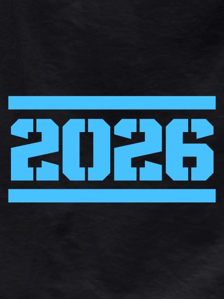 2026 Block Year Numeral Art