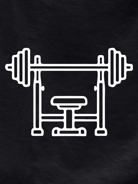 Bench press weight bench icon