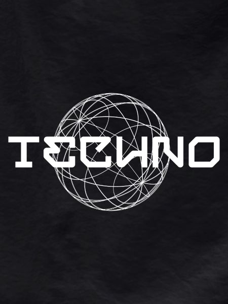 Techno-Logo-Design mit Globus