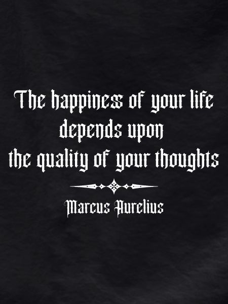 Marcus-Aurelius-Zitat über Glück