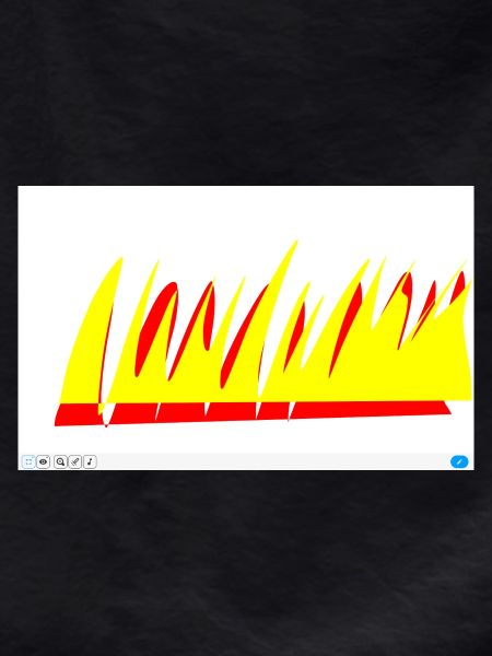 Flame Lines Yellow-Red