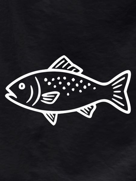 Fish White Fishing Gift Angler