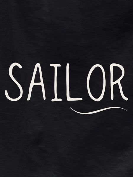Sailor Sail Motif Lettering