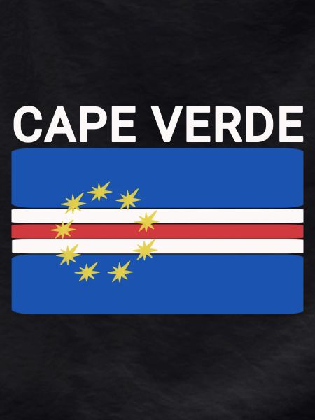 Cape Verde Flag Country Map