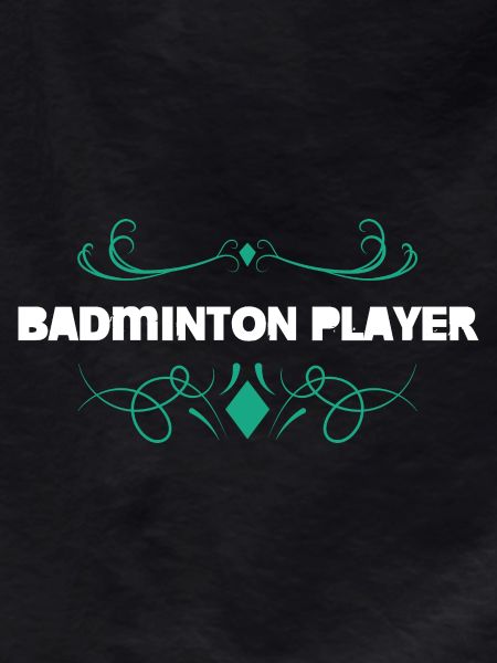 Badminton Player Ornament Design