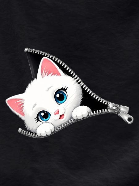 Cute Kitten Zipper Cat
