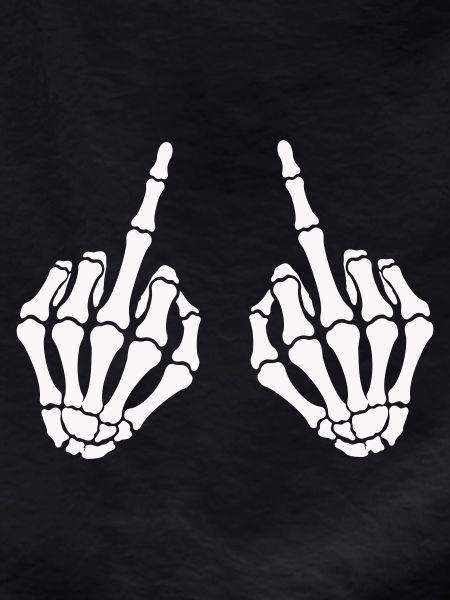 Skull hand_mittelfinger_2
