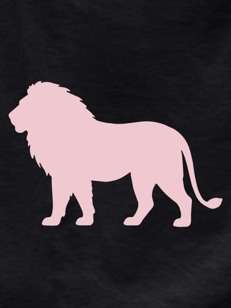 Pastel Lion Silhouette