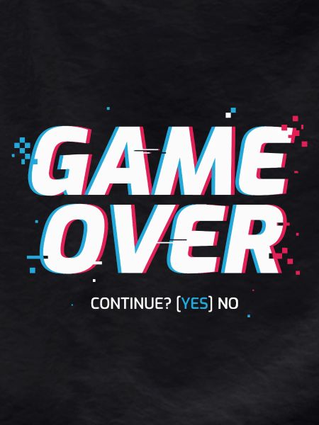 Game Over: Retro Arcade Glitch