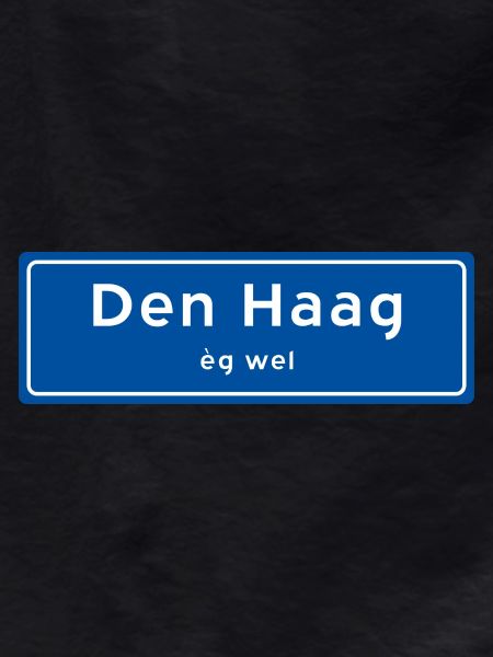 The Hague place name sign