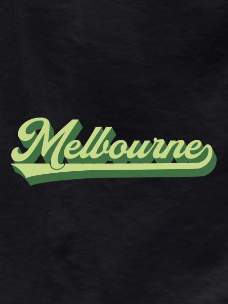 Retro Melbourne Australia lettering