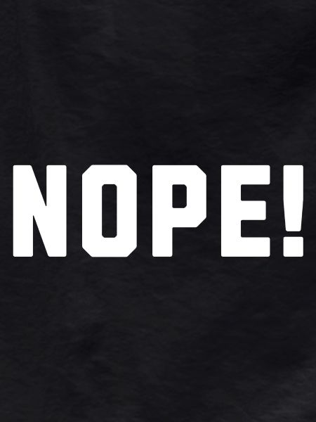 Nope!