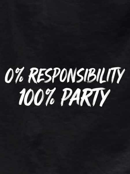 0% Responsibility 100% Party