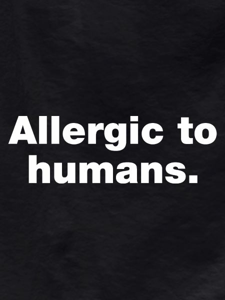 Allergic to humans