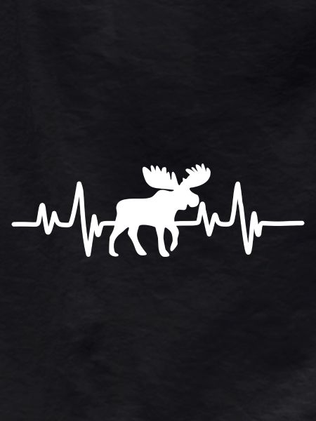 Moose Heartbeat Silhouette