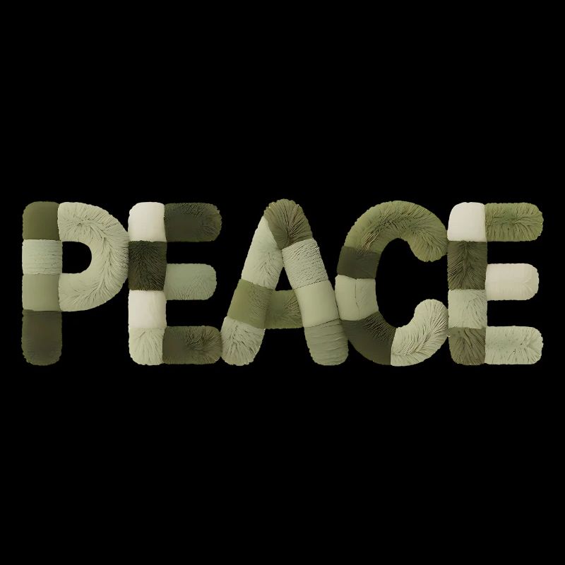 Autocollant Modern Patchwork Peace Style