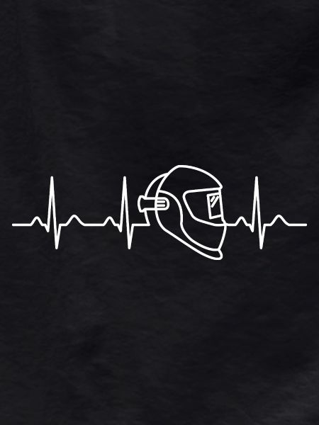 Welder Heartbeat Tradesman Welding Gift