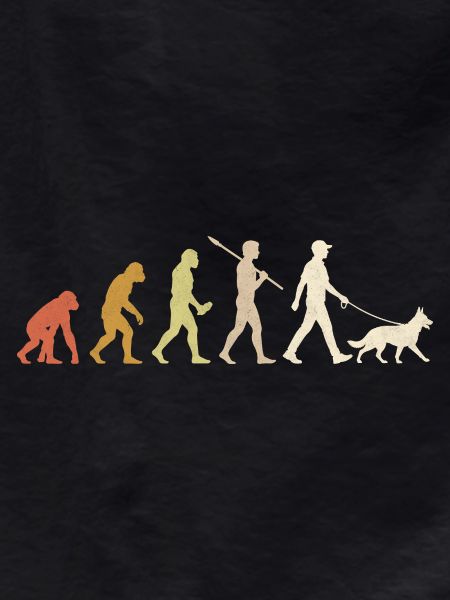 Deutschen Schäferhund Evolution lustiges Hundebesitzer-Geschenk