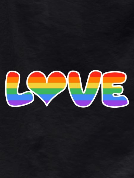 Rainbow Love Lettering