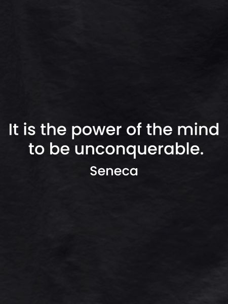 Inspirational Seneca Quote Design